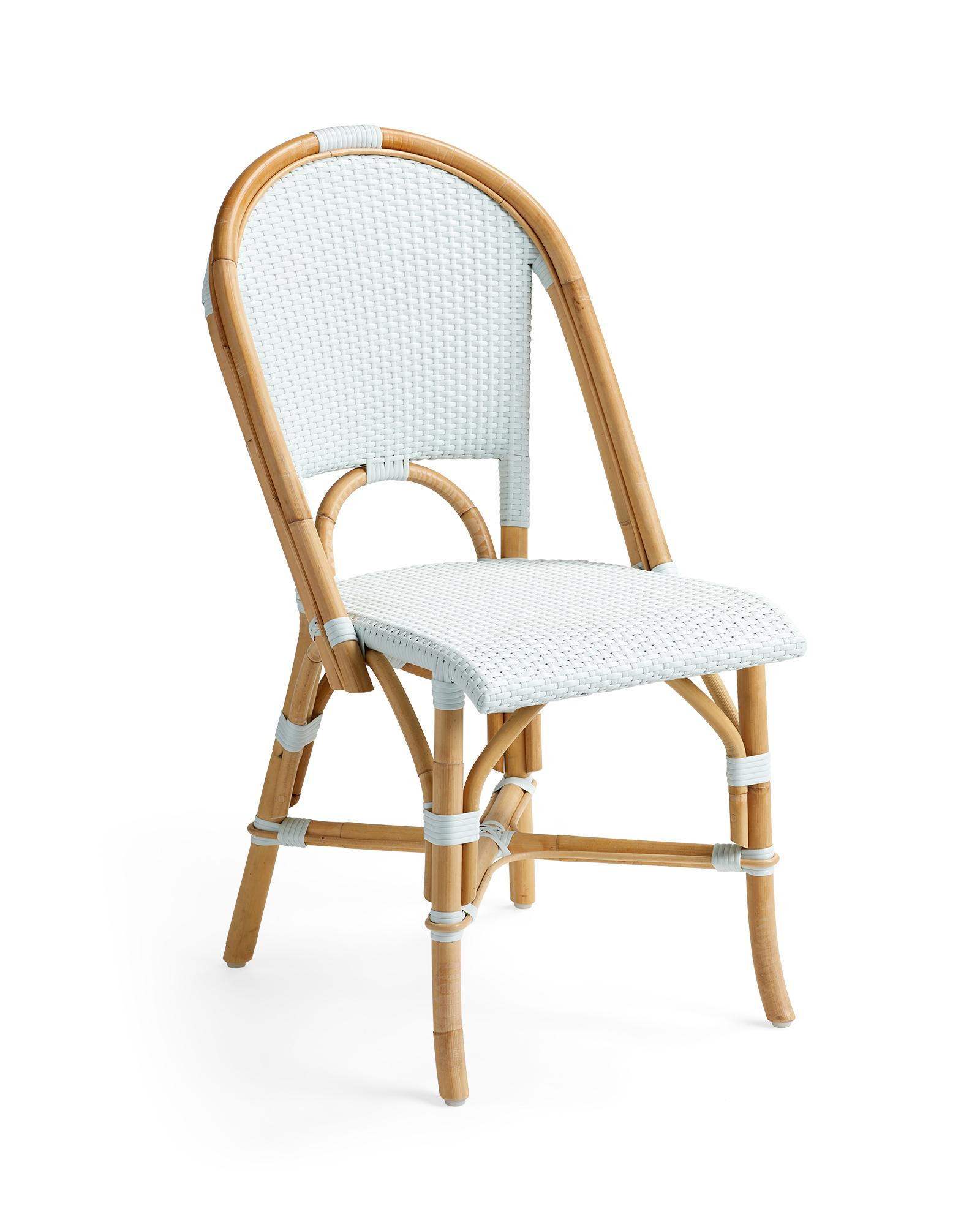 Riviera Sky Rattan Dining Chair | Serena and Lily