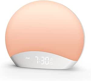 REACHER Sound Machine Sunrise Alarm Clock with Night Light, 26 Nature Inspired Sleep Sounds, 0-10... | Amazon (US)