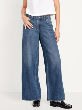 Low-Rise Baggy Wide-Leg Jeans for Women | Old Navy (CA)