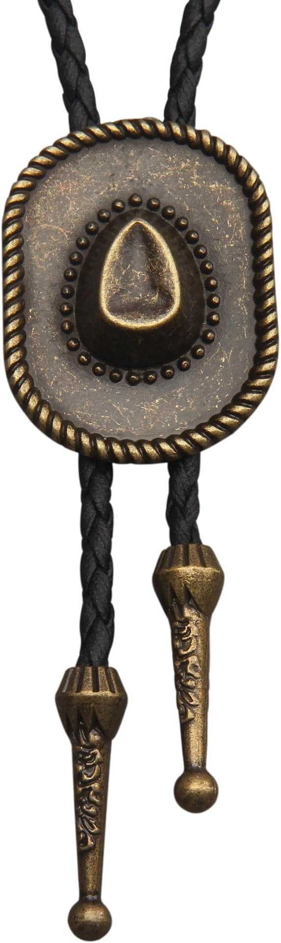 GelConnie Native American Bolo Tie Rodeo Cowboy Leather Necktie Western Necklace Costume Accessor... | Amazon (US)