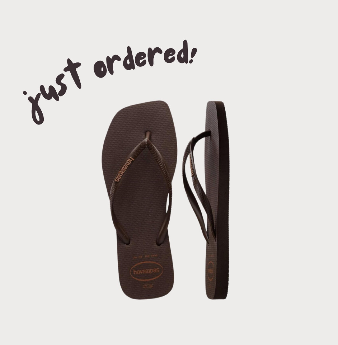 it’s a havaianas summer 🤭🩴 love the square toe detail. these will be perfect for a casual fit vibe! 

#LTKMidsize #LTKWedding #LTKShoeCrush