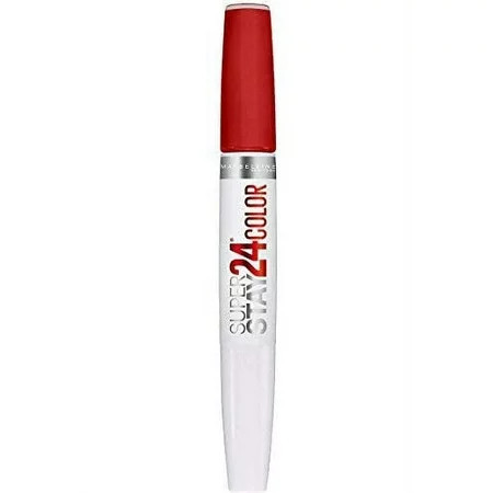 Maybelline Super Stay 24 2-Step Liquid Lipstick Long Lasting Highly Pigmented Color with Moisturizing Balm Keep It Red Red 1 oz | Walmart (US)