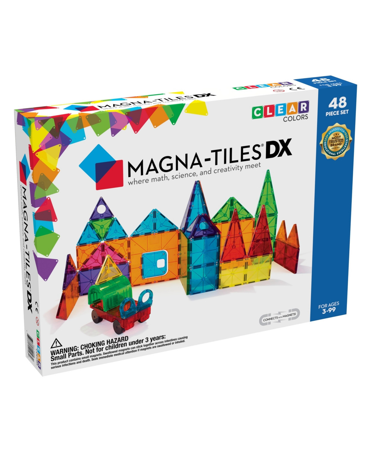 Magna-tilesa Magna-tiles Dx 48-Piece Magnetic Construction Set, Ages 3+, Great Gift - Assorted Pre-Pack | Macy's