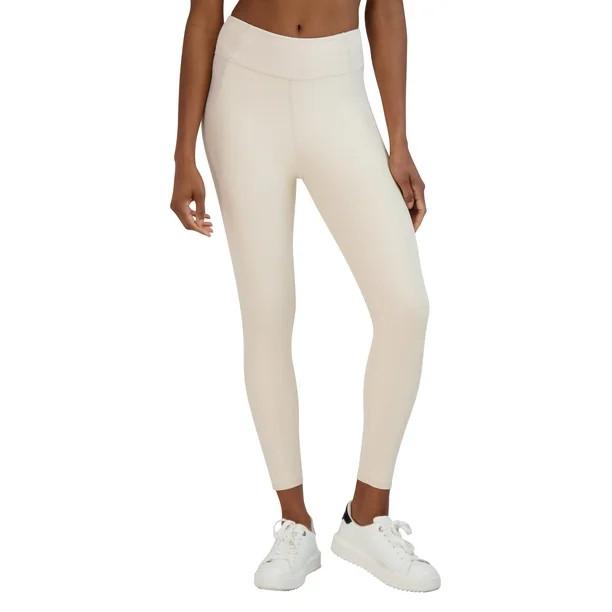 BCBG Paris Women's High Rise Panelled Stretch Rib Blocked Ankle Leggings, Sizes XS to XXL | Walmart (US)