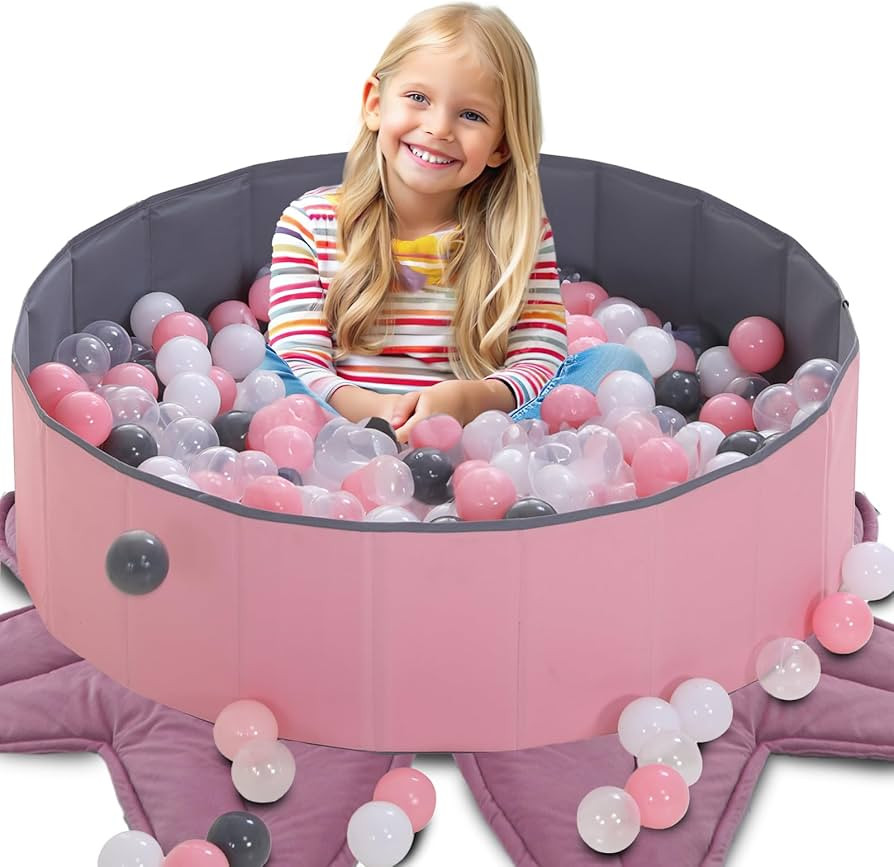 LimitlessFunN Foldable Double Layer Oxford Cloth Kids Ball Pit, Play Ball Pool with Storage Bag (... | Amazon (US)