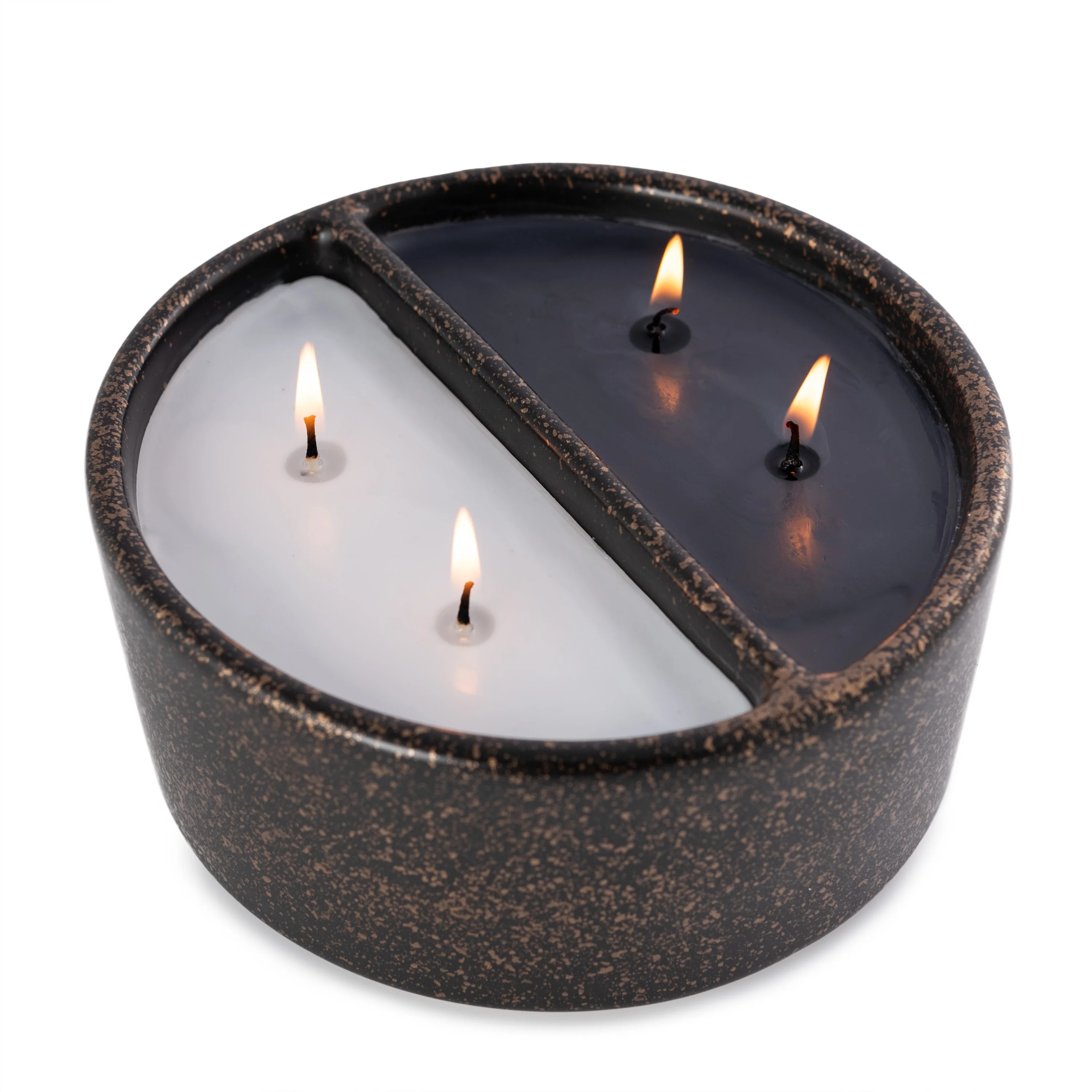 Better Homes & Gardens 16oz Cashmere & Teak Duo Scented 4-Wick Ceramic Christmas Holiday Candle -... | Walmart (US)