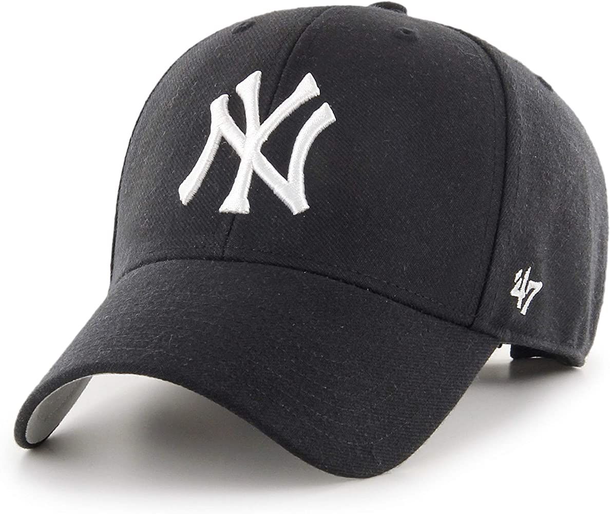 47 Brand NY MVP Cap B-MVP17WBV-BK, Unisex, hat, Black | Amazon (US)