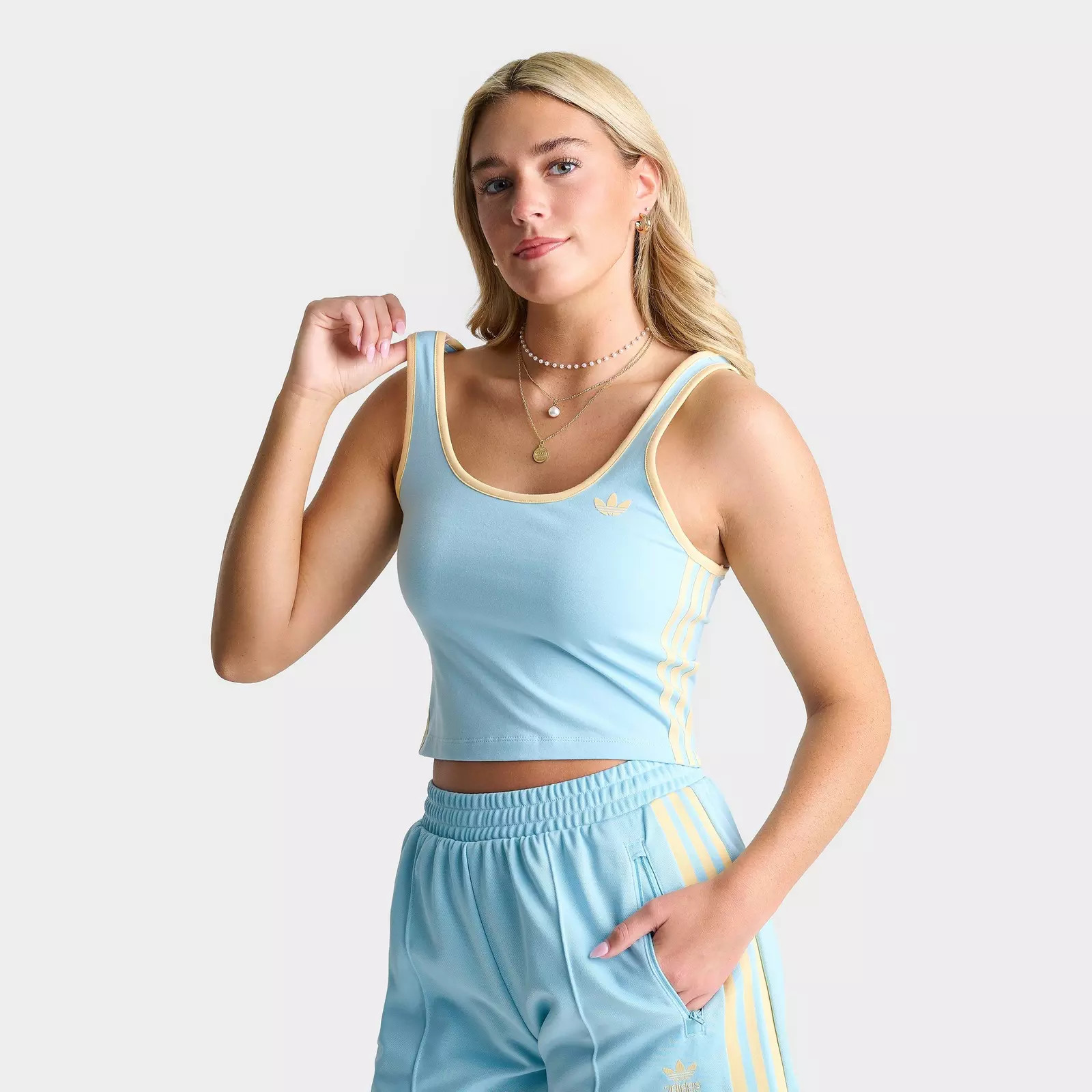 Women's adidas adicolor 3-Stripes Slim Tank Top | JD Sports (US)