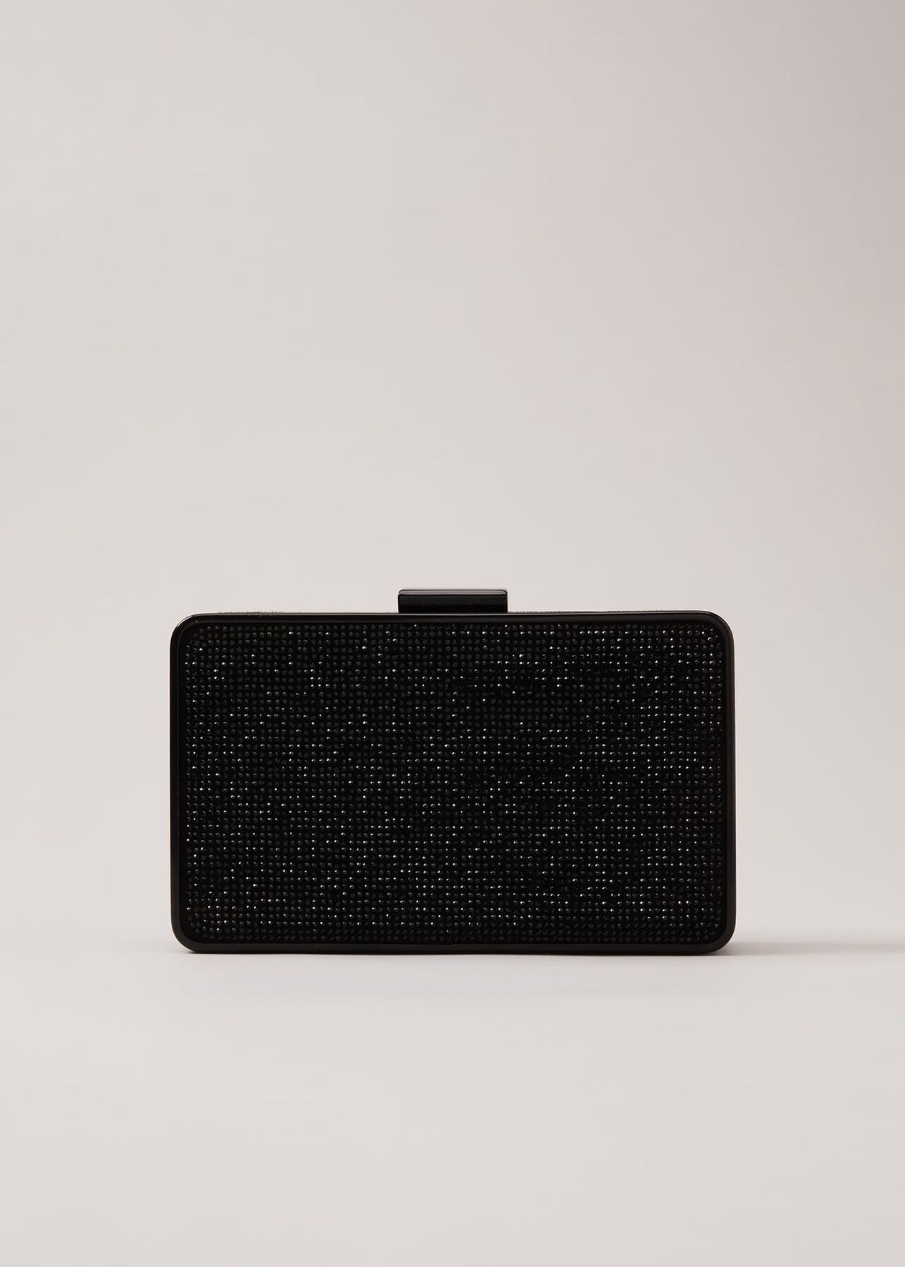 Black Sparkly Clutch Bag | Phase Eight (UK)