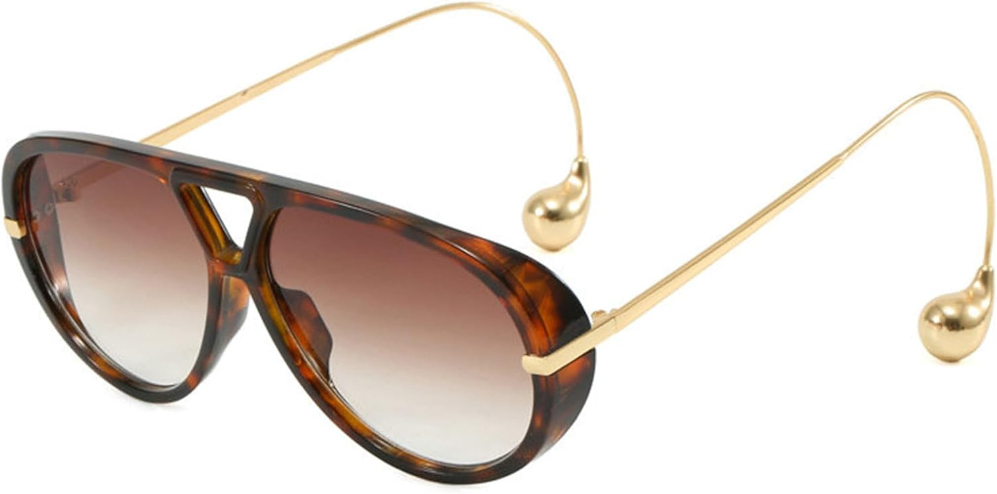 willochra Vintage Oversized Pilot Shield Sunglasses Women Luxury Trendy Sun Glasses For Ladies Bi... | Amazon (US)