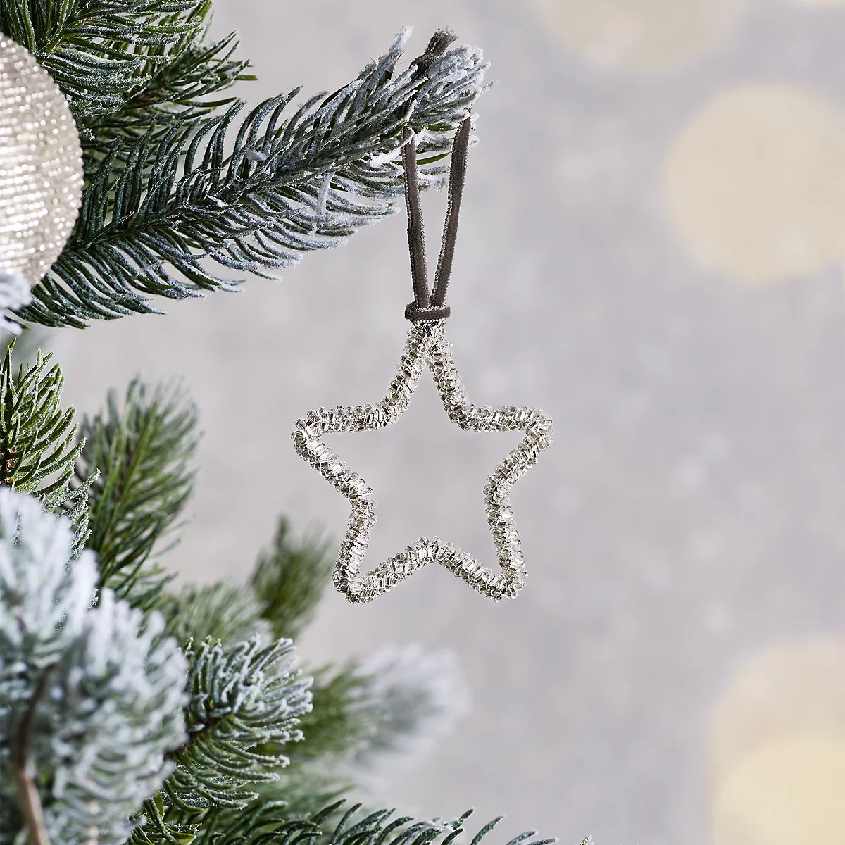 Beaded Star Decoration – 6.5cm | The White Company UK & ROW