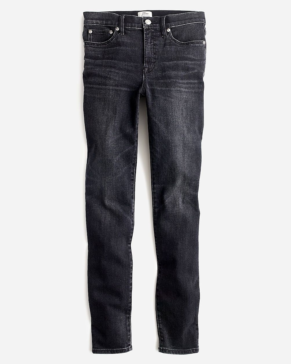 9" high-rise toothpick jean in Charcoal wash | J.Crew US
