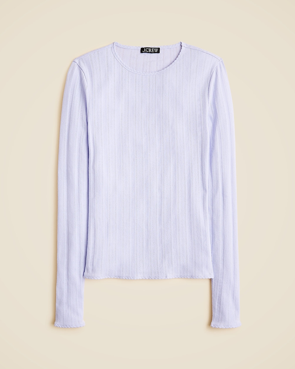 New pointelle long-sleeve T-shirt | J. Crew US