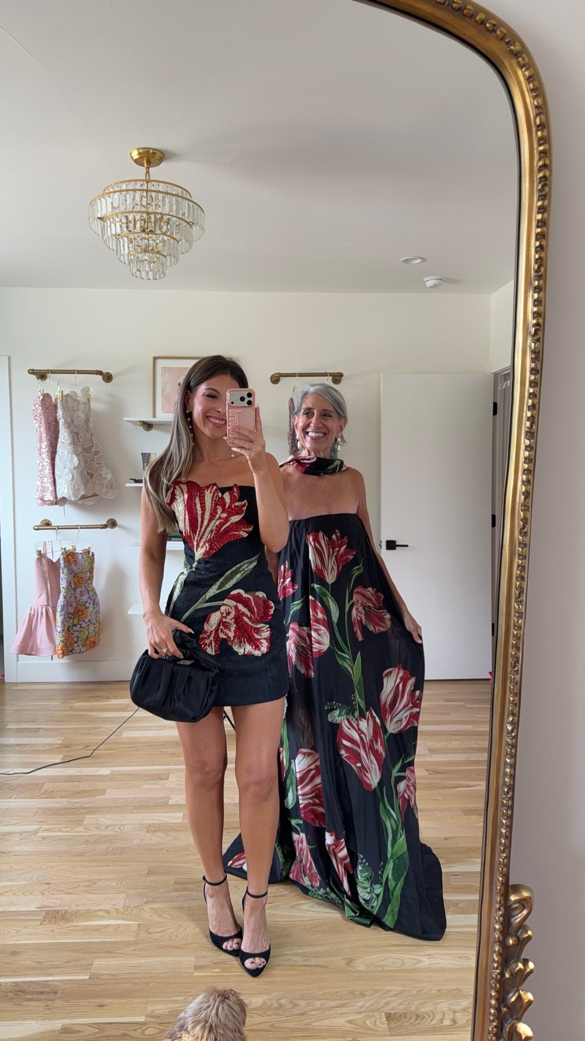 black strapless mini with red and white embroidered tulip appliqués, black strapless maxi with large-scale red and white tulip print and neck scarf mom and me formal wedding guest and mother of the bride dresses 💍

Lulus code: emerson20 (first purchase) 


I’m 5’4” and wearing my usual small/2 in most

mom is 5’4” and wears a medium/6

summer wedding guest dresses, wedding guest dresses, cocktail dresses, semi-formal dresses, black tie wedding guest dresses, destination wedding guest dresses, garden party dresses, wedding guest outfit ideas, mom & me outfits, mom & me dresses, matching outfits, mother daughter outfits, family photo outfits, wedding guest dresses, mother of the bride, mother of the groom, wedding guest outfit ideas

#LTKootd #LTKSeasonal #LTKWedding