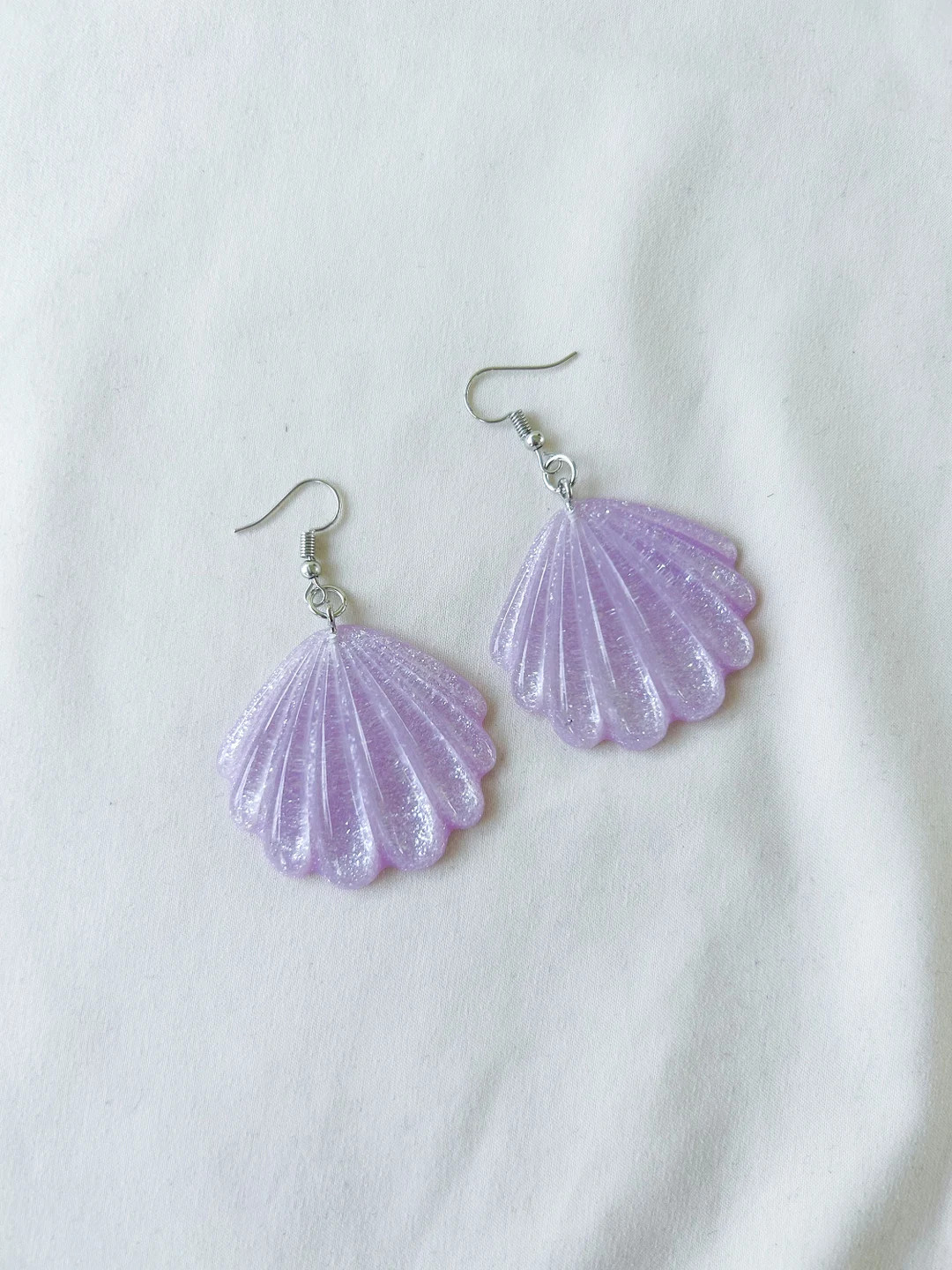 Ariel Inspired Purple Shell Earrings | the Little Mermaid | Costume | Cosplay | Mermaid Earrings ... | Etsy (US)