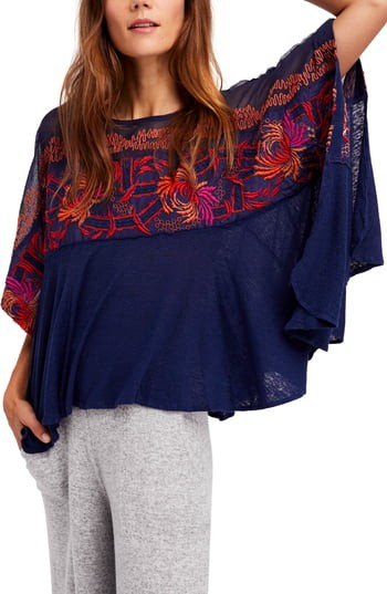 Women's Free People Love Letter Tee, Size X-Small - Blue | Nordstrom