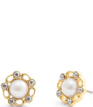 COACH Signature Heritage Pearl Stud Earrings | Dillard's | Dillard's