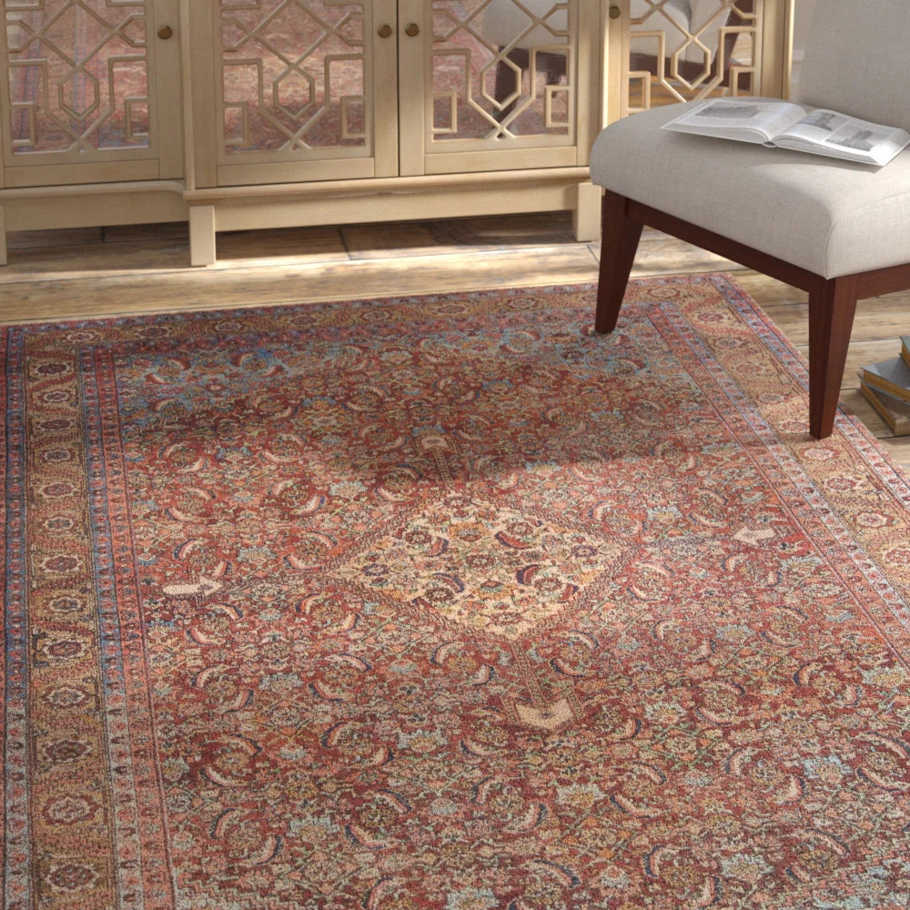 Wildon Home® Torvi Oriental Red/Blue Area Rug  & Reviews | Wayfair | Wayfair North America