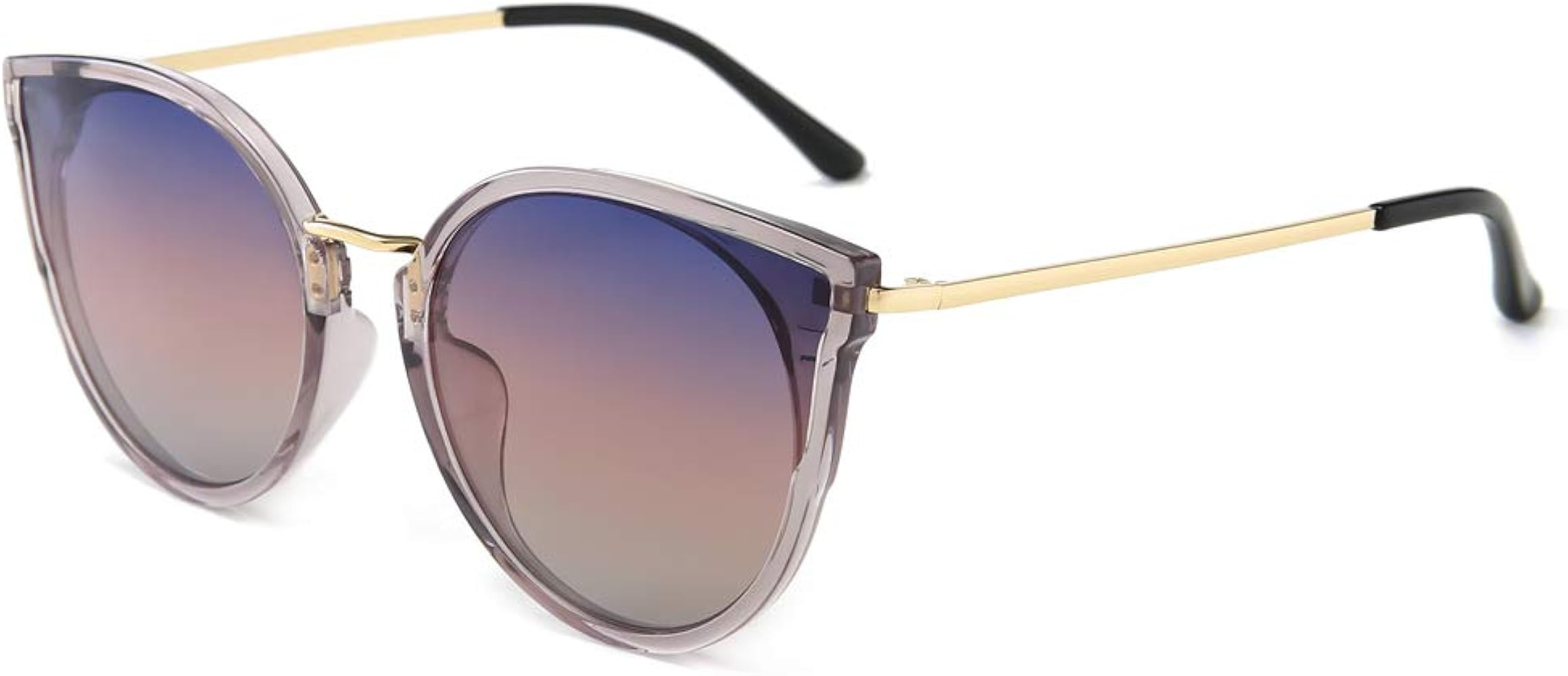 Oversized Vintage Polarized Cat Eye Sunglasses for Women UV400 | Amazon (US)