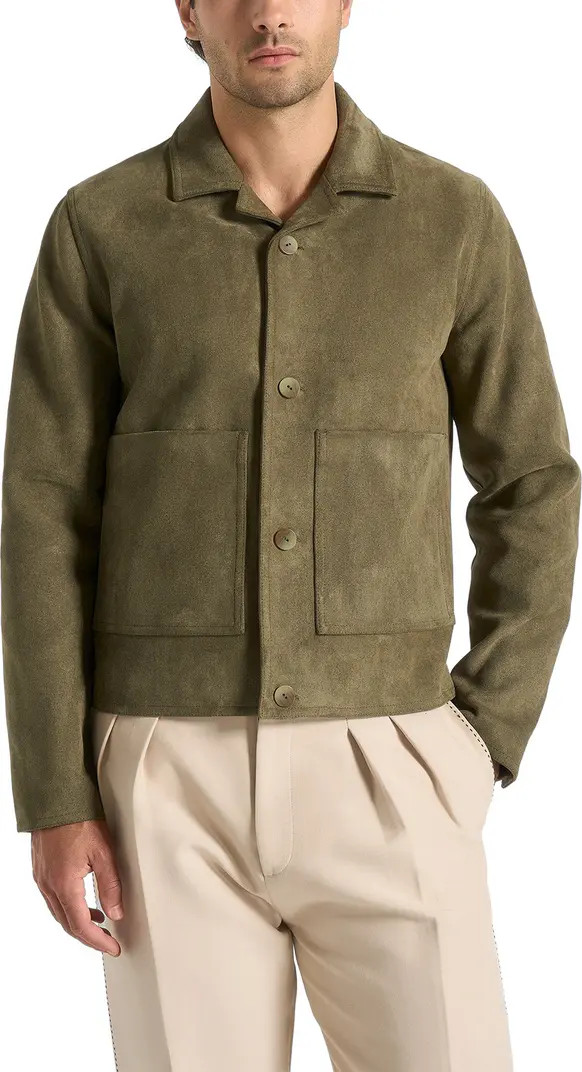 Michel Suede Jacket With Revere Collar | Nordstrom