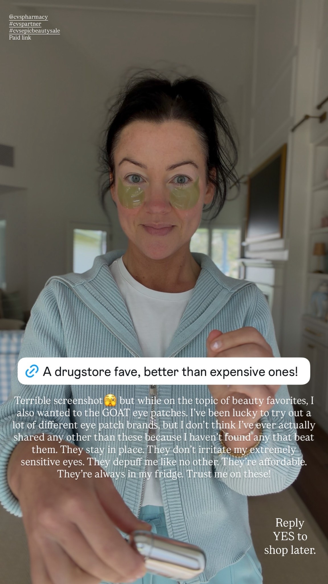Favorite eye patches - on sale at Target!

Terrible screenshot🫣 but while on the topic of beauty favorites, I also wanted to the GOAT eye patches. I’ve been lucky to try out a lot of different eye patch brands, but I don’t think I’ve ever actually shared any other than these because I haven’t found any that beat them. They stay in place. They don’t irritate my extremely sensitive eyes. They depuff me like no other. They’re affordable. They’re always in my fridge. Trust me on these!

@Pixi Beauty  @Target beauty finds, affordable beauty, skincare

#LTKgrwm #LTKSaleAlert #LTKBeauty