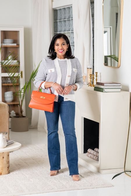 This matching sweater set, dark denim, and a pop of color purse is perfect for a casual spring outfit! 

Casual spring outfit. Spring outfit inspo. Matching sweater set. Dark denim. Orange purse.

#LTKitbag #LTKstyletip #LTKSeasonal