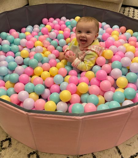 Taytum loves her new ball pit she got for her first birthday! There is 1000 NON-CRUSHABLE balls! #ballpit #firstbirthdaygift #1stbirthday #toddler #toddlergift #christmasgift #birthdaygift #kidsgift

#LTKbaby #LTKGiftGuide #LTKkids