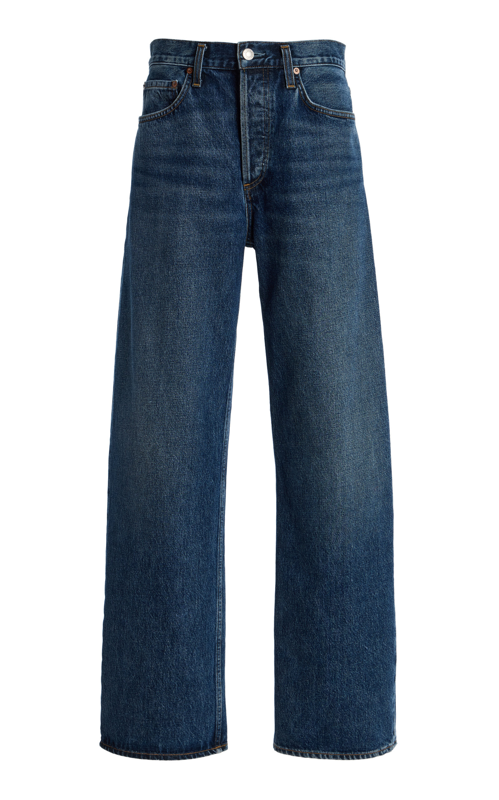 Agolde - Arc Rigid Bow-Leg Jeans - Medium Wash - 29 - Moda Operandi | Moda Operandi (Global)