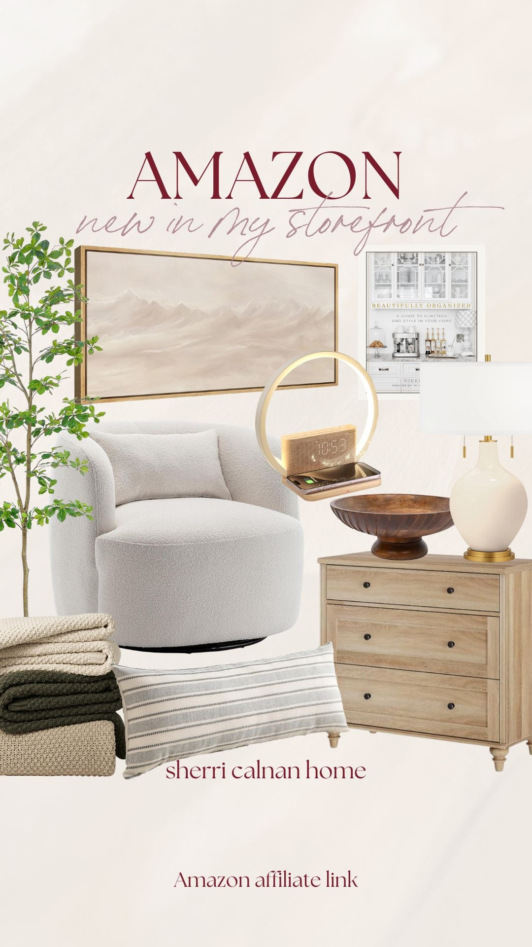 New Amazon finds just added to my storefront, featuring cozy seating, neutral textiles, and timeless decor pieces that bring warmth and balance to everyday living spaces. Amazon storefront finds, new Amazon home decor, neutral home finds, cozy living room decor, modern coastal style, sherri calnan home

#LTKHome