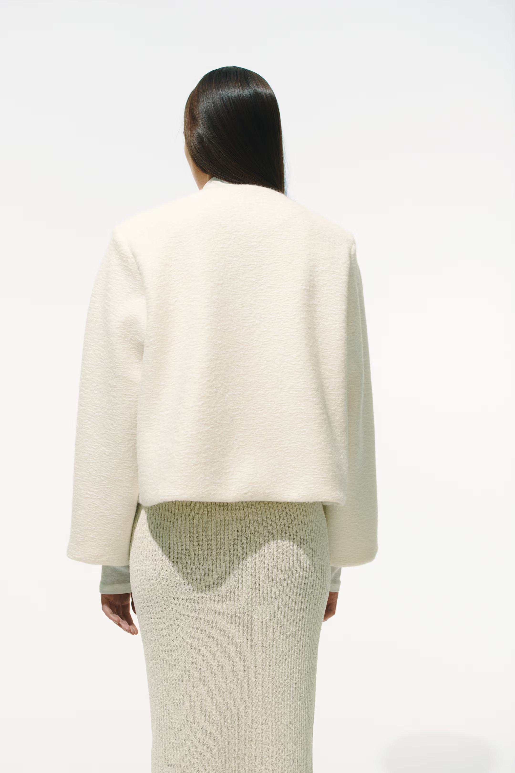 Knit Jacket - Cream - Ladies | H&M US | H&M (US + CA)