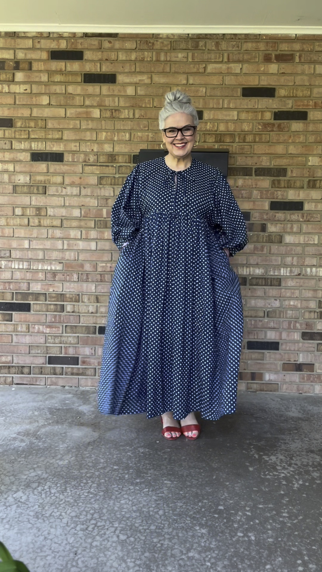 But I’m so mad I didn’t give my booty a slap at the end!  👋🏼 Anywho…. Another Etsy dress because I obviously have a problem 😳💙
#OOTD #over50style #DopamineDressing #over50fashion #summerdress 

#LTKootd #LTKMidsize #LTKOver40