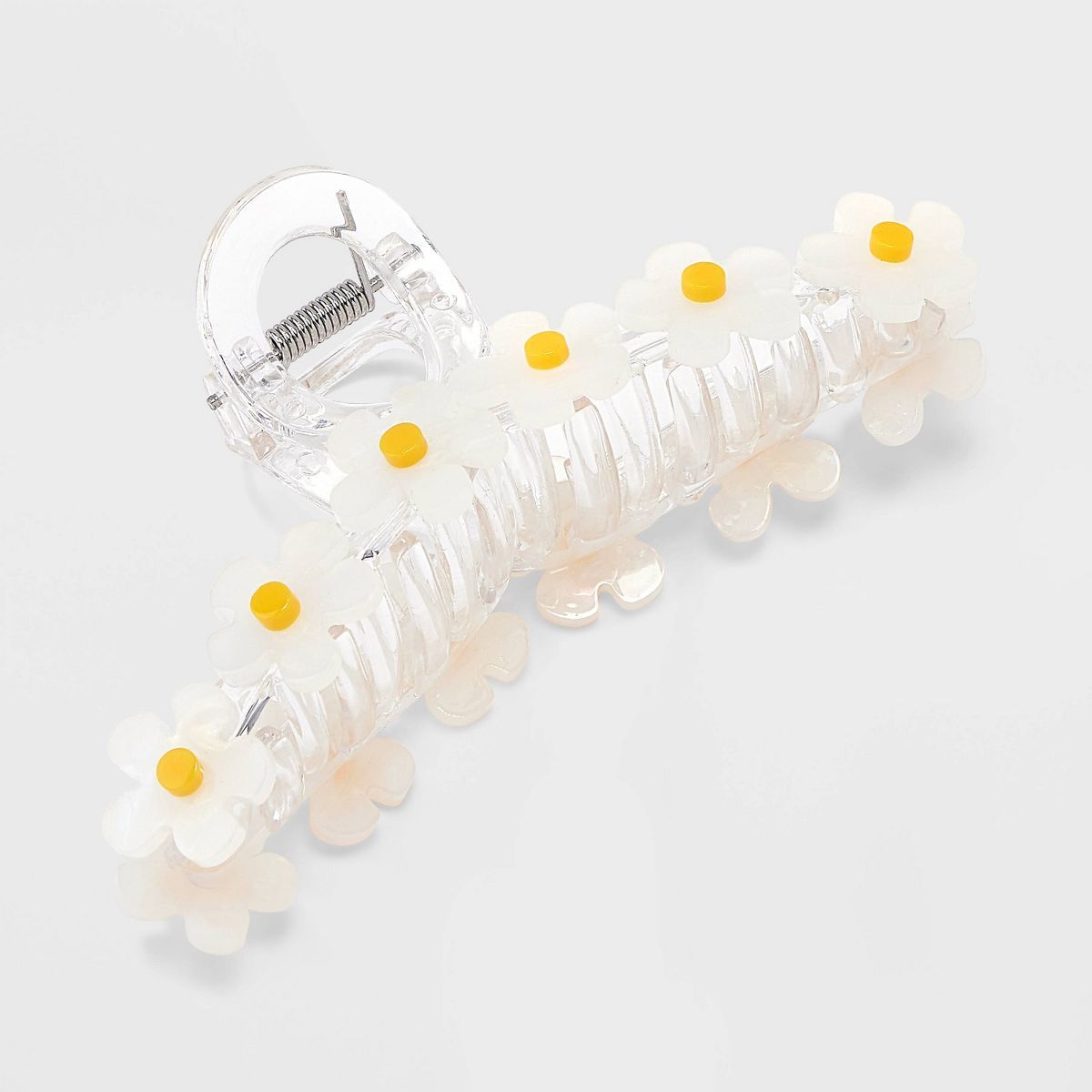 Daisy Claw Hair Clip - Wild Fable™ Clear/Yellow | Target