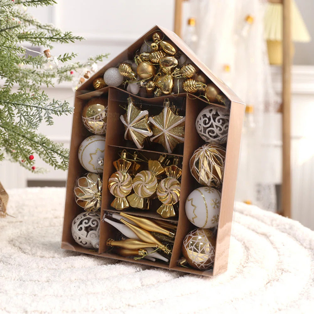 WS at Home 73 Piece Assorted Shatterproof Ball Ornaments Set & Reviews | Wayfair | Wayfair North America