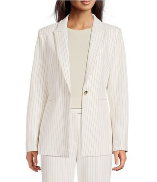 Liza Anywhere, Everywhere Coordinating Novelty Stripe Peak Lapel Blazer | Dillard's
