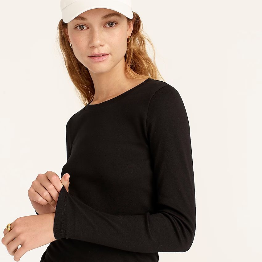 J.Crew: Slim Perfect Long-sleeve T-shirt For Women | J.Crew US