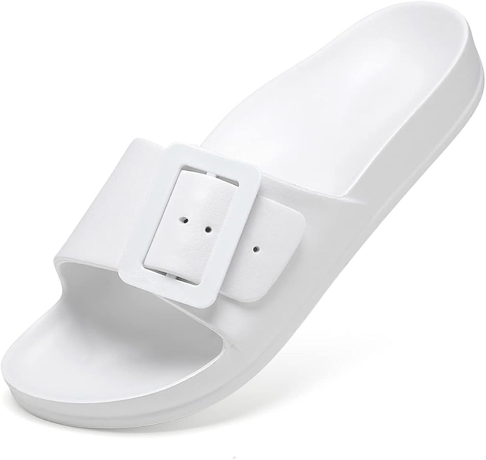 L LOUBIT Cloud Slides for Women with Arch Support Pillow Soft Recovery Sandals Lightweight Summer... | Amazon (US)