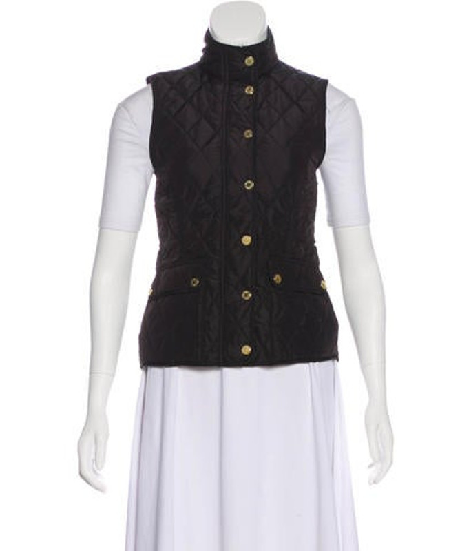 Lilly Pulitzer Quilted Puffer Vest Black Lilly Pulitzer Quilted Puffer Vest | The RealReal