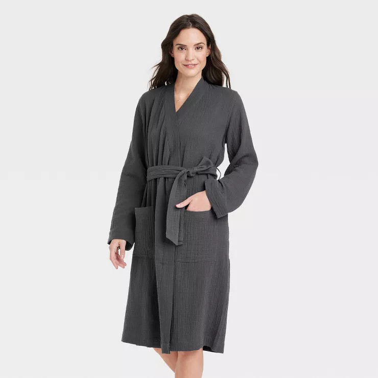 Women's 100% Cotton Gauze Robe - Stars Above™ | Target