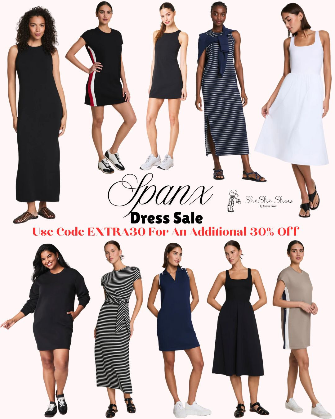  
Spanx dress sale 
30 off sale with code
Size small 5’7” 143#
 

#LTKFindsUnder100 #LTKSaleAlert #LTKOver40