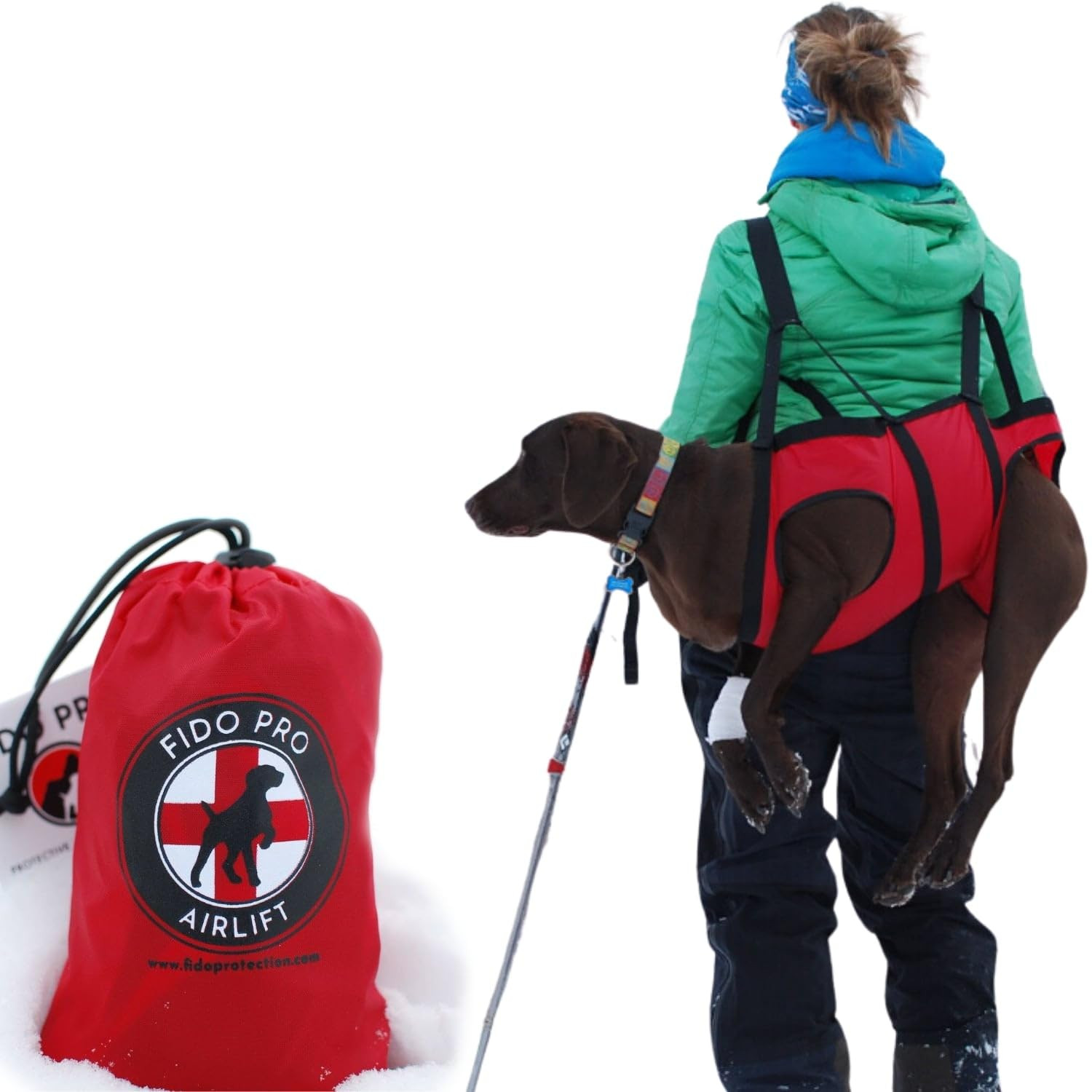 Fido Pro Airlift Emergency Dog Rescue Sling - Lightweight, Packable Dog Sling for Medium Dogs wit... | Amazon (US)