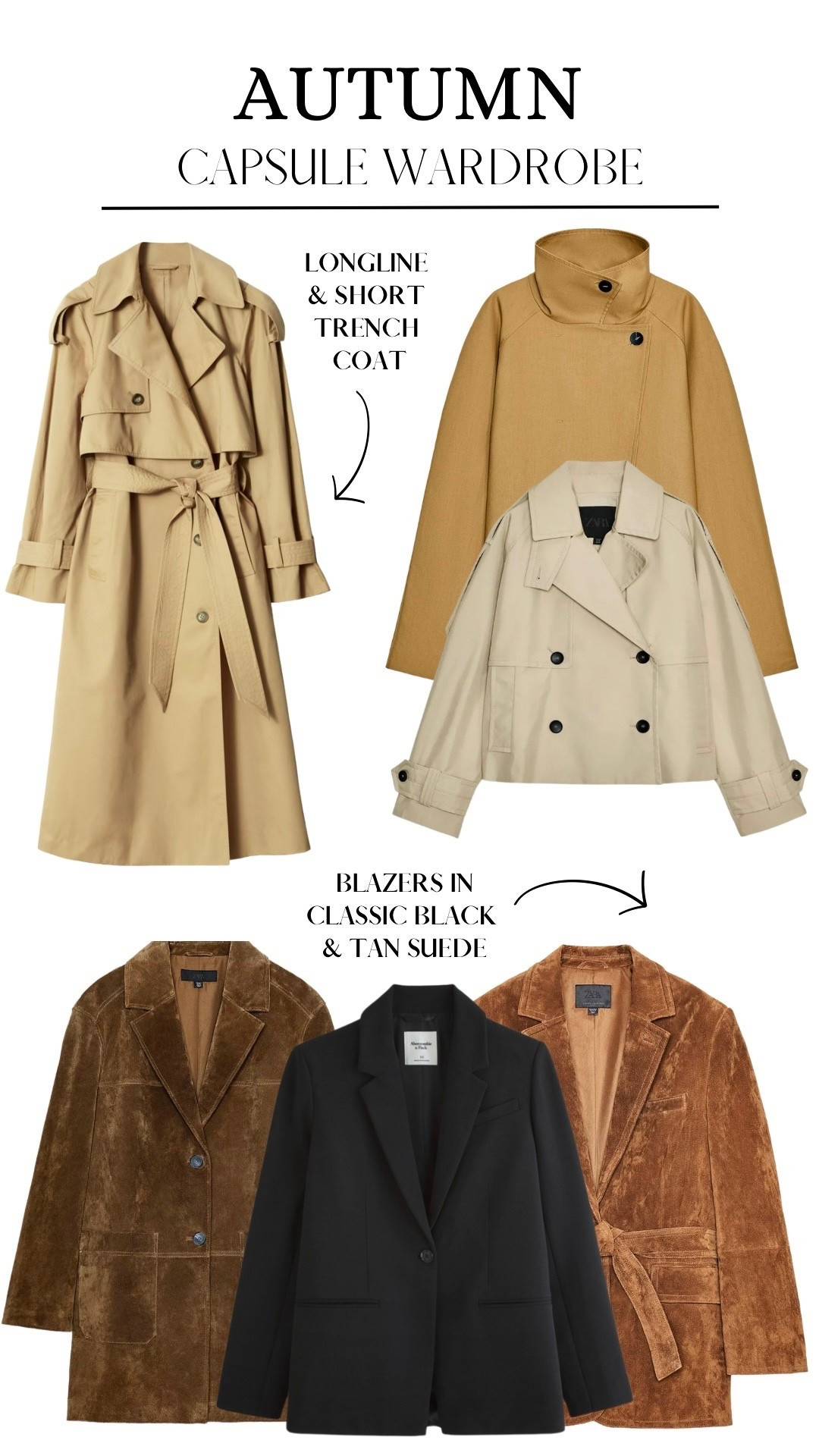 AUTUMN CAPSULE WARDROBE 
Trench coats + classic blazers 🧥


#LTKautumn #LTKworkwear #LTKstyletip