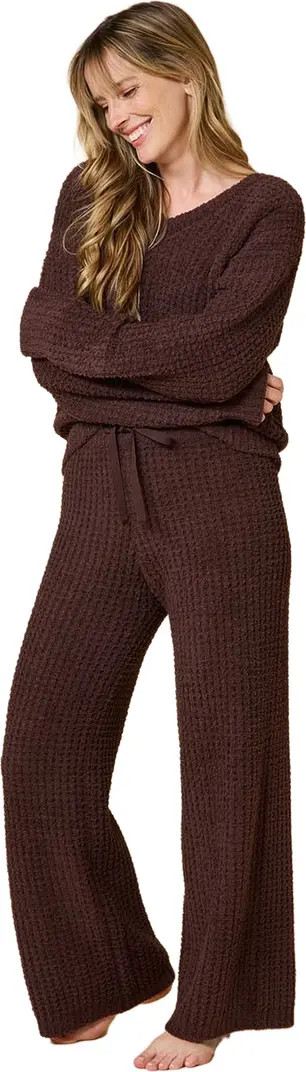 Waffle Marshmallow V-Neck Lounge Set | Nordstrom