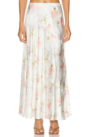 LoveShackFancy Booker Skirt in Ivory | FWRD 