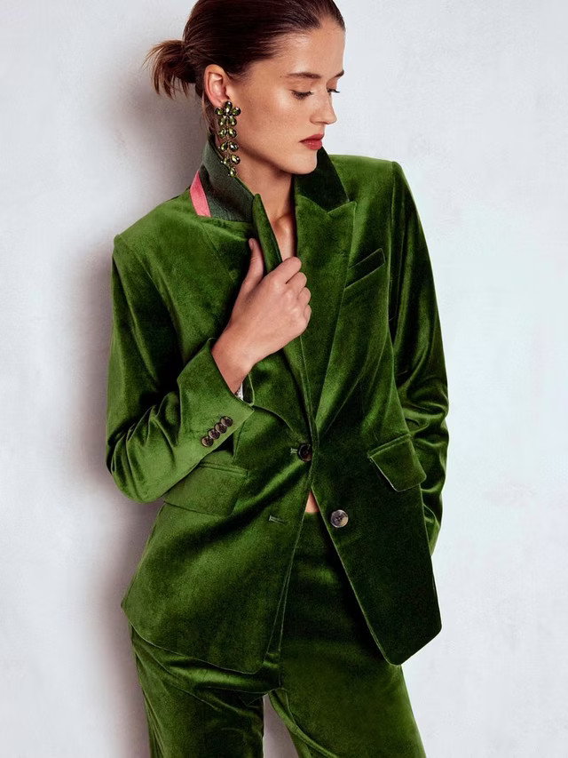 Boden Stamford Velvet Blazer | John Lewis (UK)