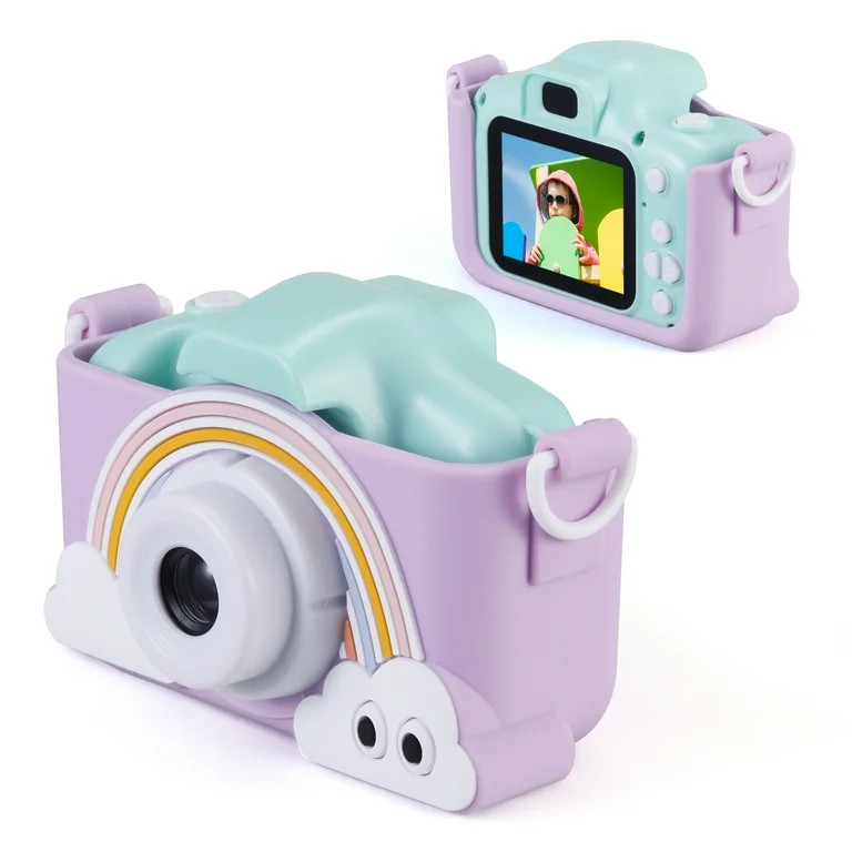 Vivitar Kidzcam Camera for Kids, Rainbow Camera with 1080p Video and Games, Purple | Walmart (US)