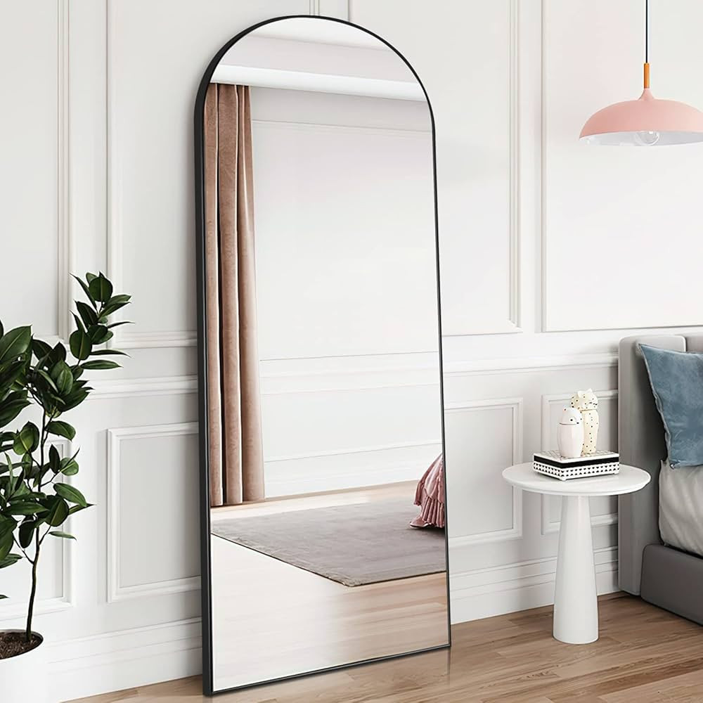 PexFix Full Length Mirror Sleek Arched-Top Standing Floor /Wall Mirror , Leaning Hanging for Home... | Amazon (US)