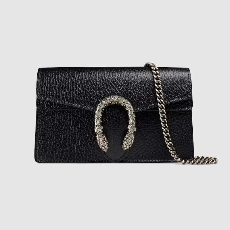 GUCCI Dionysus Mini Bag, Black, Leather | Gucci (US)