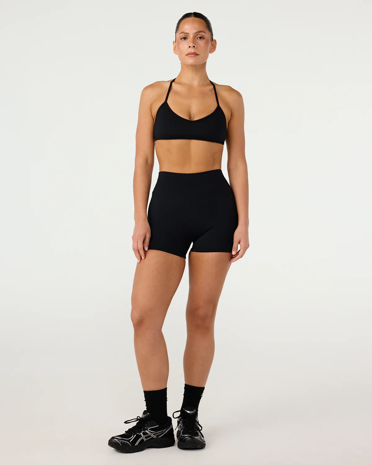 Freedom Scrunch Shorts 4" | Black | Crop Shop Boutique US