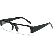 SODQW Y2K Narrow Blue Light Glasses for Women Rectangle Small Frame | Amazon (US)