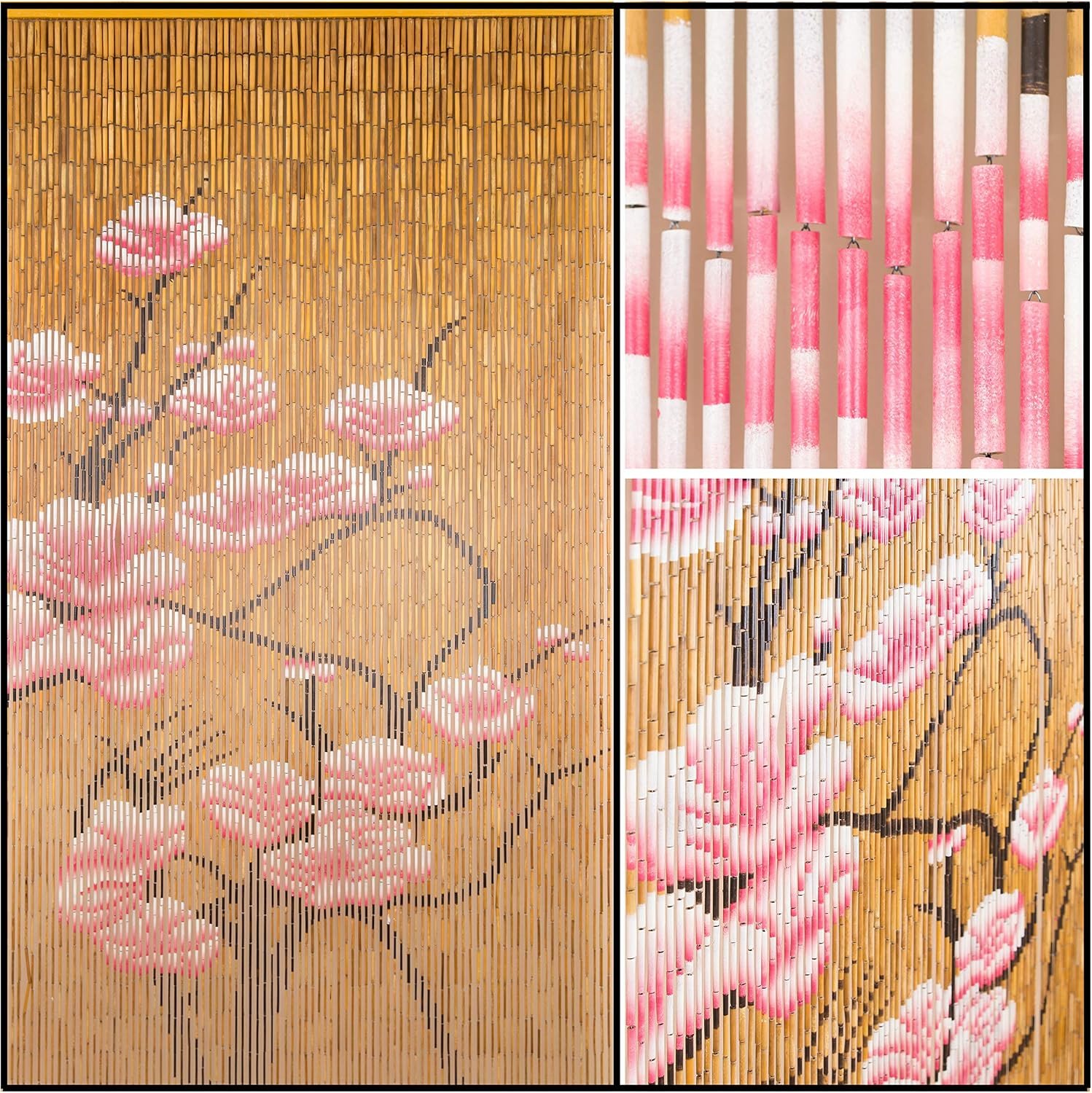 Beaded Curtain, Door Beads, 90 Strands, 35.5" Wx78 H-Blossom | Amazon (US)